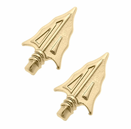 FSU Gold Spear Stud Earrings
